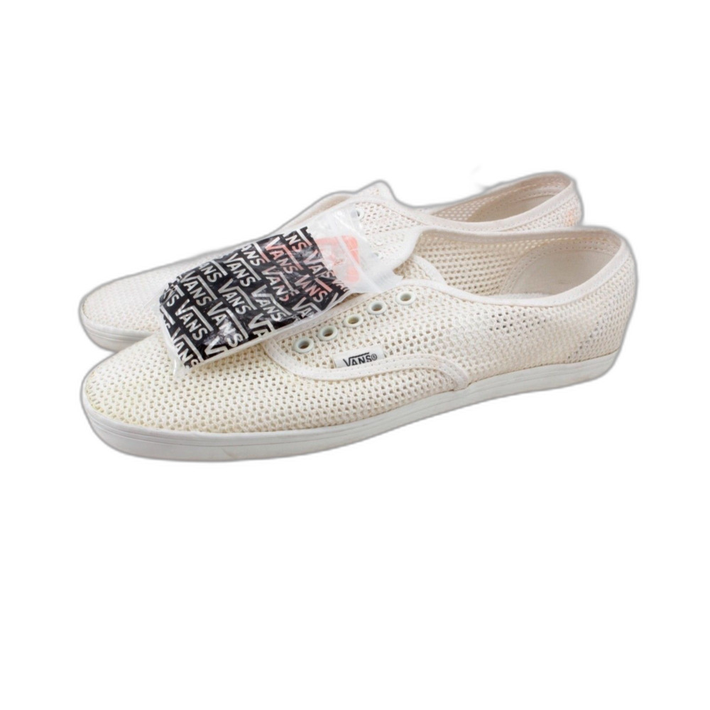 Vans Off-White Mesh Lace-Up Sneakers Men's 7.5 / Women's 9 New